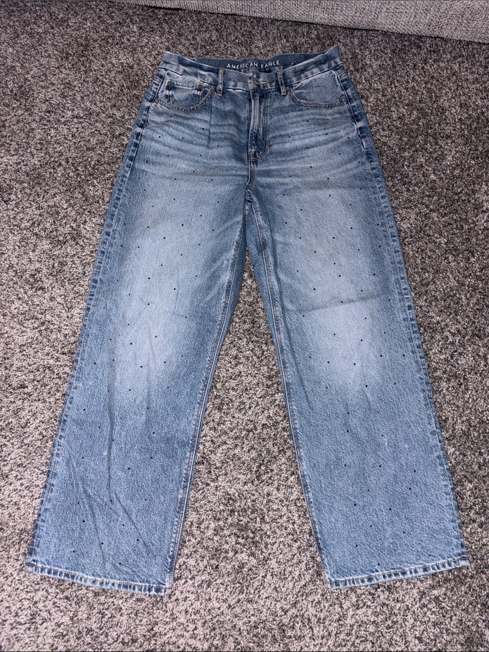 American Eagle Outfitters Light Blue Wide Leg Jeans